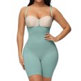 thumbnail image 2 of SWSMCLT Women's Shapewear Bodysuit Body Shaper Shorts Stretch Tummy Control Waist Cincher Green Small, 2 of 5