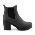 thumbnail image 2 of BURUDANI Women Fall Chunky-Heel Chelsea Ankle Booties Slip-On Elastic High-Heeled Boots, 2 of 6