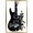 Gold Framed Version, variant on Peace Guitar Made of Crows Wall Poster, 14.725" x 22.375"
