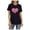 Navy, variant on Aoochasliy Womens Tops Plus Size Short Sleeve Clearance T-Shirt Glittery Heart Graphic Valentine’s Day Short Sleeve Tees Tops