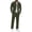 Army Green, variant on Miqool Mens 2 Piece Corduroy Outfits Lapel Button Up Shirt Elastic Waist Long Pants Matching Set Casual Shirt and Pants Set S‑3XL