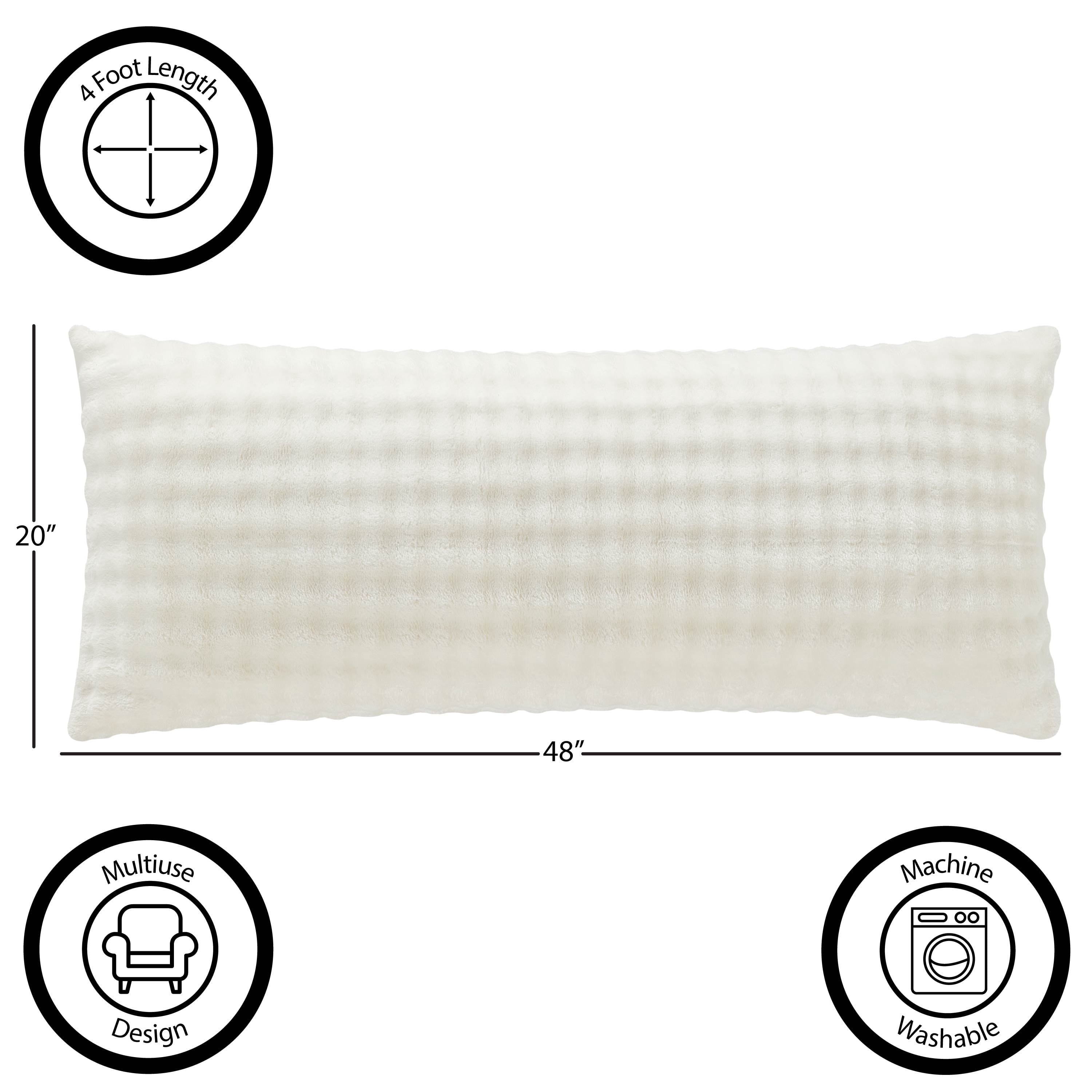 Your Zone Vanilla Dream Bubble 20" x 48" Body Pillow Cover