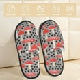 thumbnail image 2 of Fotbe Forest Mushrooms Pantuflas Peludas para Mujer con Estampado, Zapatillas de Peluche, Zapatos de Invierno para Casa, Uso Interior y Exterior-Large, 2 of 8