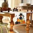 thumbnail image 4 of MOQIN Halloween Decorations Ghost Pumpkin Cat Boo Halloween Table Runner, Bat Seasonal Fall Kitchen Dining Table Decoration for Home Party Decor 13x108 Inch, 4 of 6