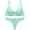 Green, variant on Ynynloco Bra and Panty Sets for Women - Seamless Bralettes Lace Lingerie Sexy Comfortable Sports V Neck Bra Thongs