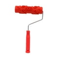 thumbnail image 4 of Xingzhi Patterned Paint Roller Embossing Texture Rubber Roller Classic with Handle, 4 of 9