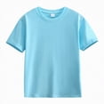 thumbnail image 4 of NOLDARES Boys Graphic T-Shirt, Cotton Short Sleeve Crewneck Tee for Active Play, Soft Daily Wear Youth(Light Blue,2-3 Years), 4 of 8