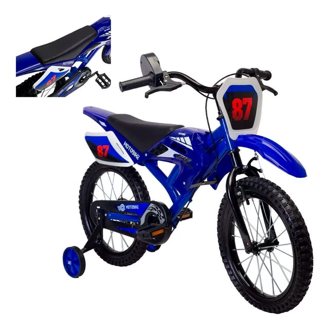 Bicicleta R12 AEIOU Motocross Azul