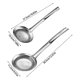thumbnail image 3 of 2PCs Stainless Steel Fine Mesh Strainer Spoon with Ergonomic Handle Sieves Colander Kitchen Grease and Foam Filter Tool, 3 of 4