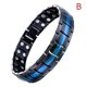 thumbnail image 3 of Pulsera magnética de acero inoxidable de 15 mm Pulseras de acero de titanio Pulseras de energía para hombres, 3 of 3
