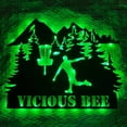 thumbnail image 4 of Handmadetneonsign Disc Golf Metal Wall Art Light, Disc Golf Player Metal Sign Wall Decor, Sport Metal Decor, 4 of 5