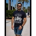 thumbnail image 7 of Vibrant Christian Quote Graphic Tee - Soft, Breathable, Short Sleeve, Summer Fashion, Men's Outfit, Trendy Print Design, Relaxed Fit - Perfect for Casual Daily Wear, Church, or Outdoor Activities, 7 of 7