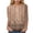 Khaki, variant on Women's Casual 3/4 Sleeve T-Shirts Round Neck Cute Tunic Tops Basic Tees Blouses Business Work Tee Top (Blue, XL)