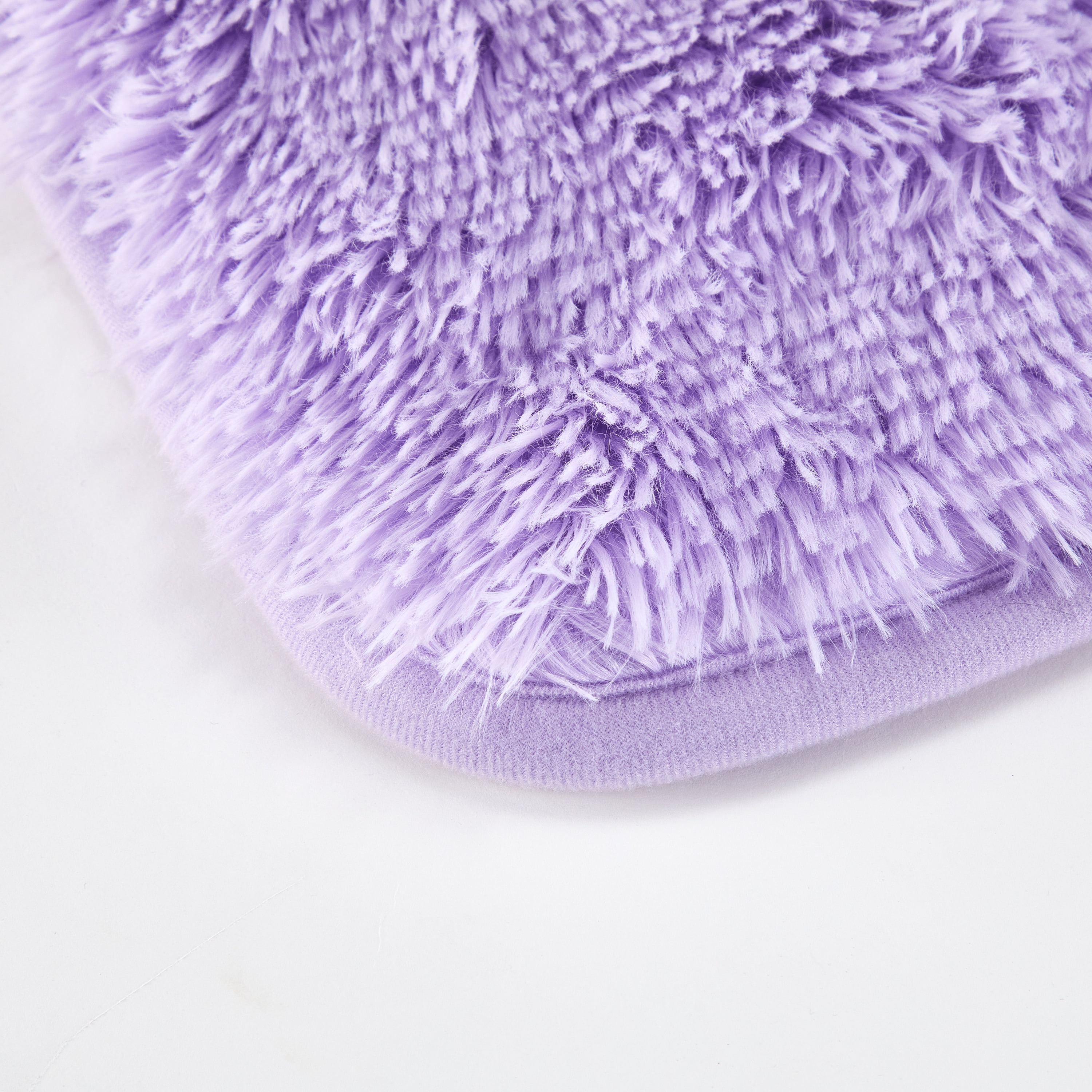 (2 pack) Mainstays Solid Purple Fluffy Shag Faux Fur Area Rug, 36" x 56"