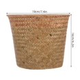 thumbnail image 2 of Mobutofu Sundries Organizing Basket Seagrass Waste Collection For Home Users 1Pack, 2 of 6
