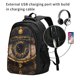 thumbnail image 2 of Balery Mystical Golden Eye Mochila con carga USB para hombre y mujer - Mochila impermeable y antirrobo para portátil con puerto USB para viajes, trabajo, estudios y universidad, 2 of 7