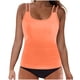 thumbnail image 1 of Conjunto de Bikini de Cintura Alta para Mujeres sin Mangas Sólido, Empujable Acolchado Traje de Baño de Corte Alto Ropa de Playa de Verano, 1 of 6