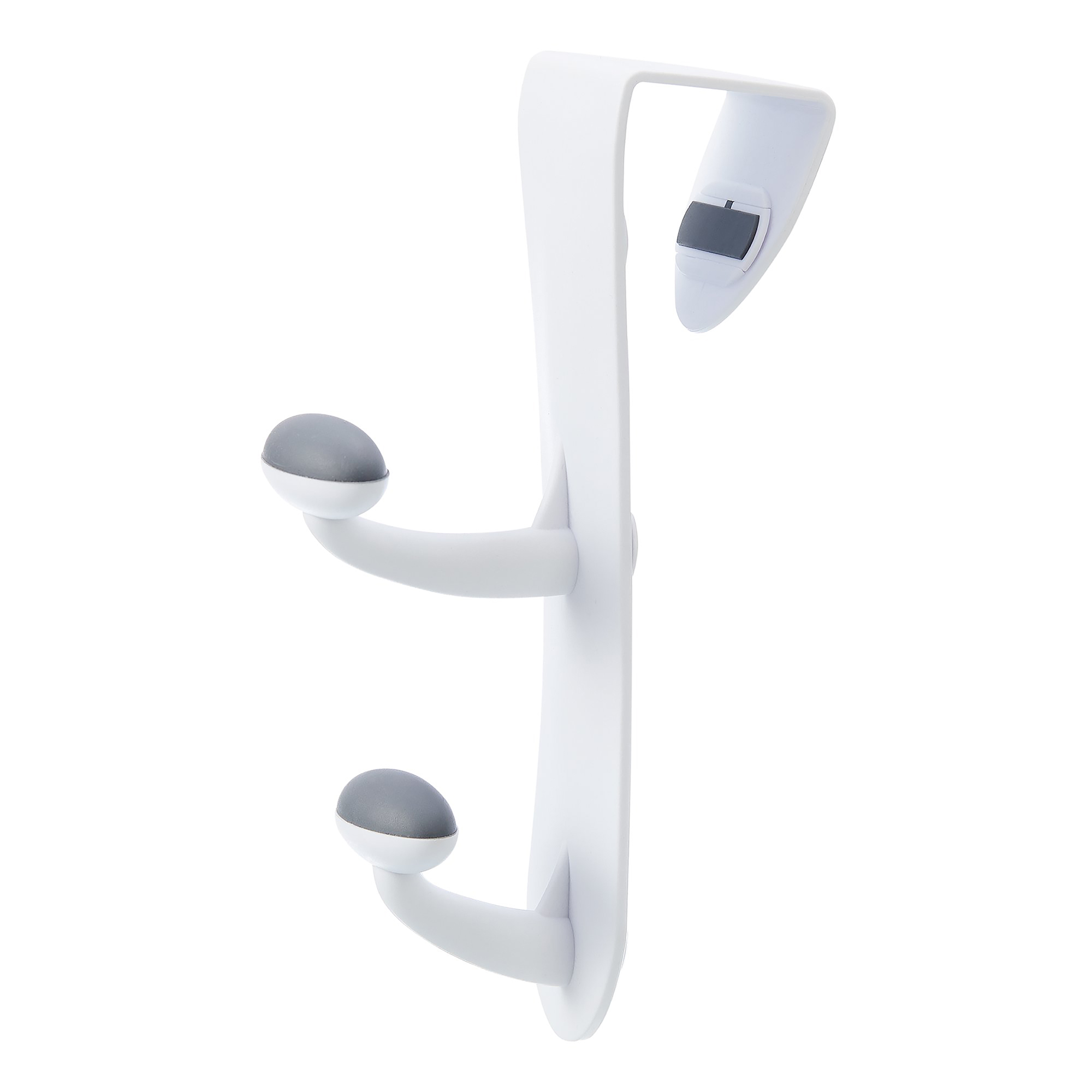 Mainstays Over-the-Door Non-Slip Hooks, 2-Pack, White photo 3