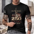 thumbnail image 2 of Linfrsh Mens Patriotic Shirts America 1776-2026 Patriotic T-Shirt - Vintage USA Independence Day Graphic Tee for Men and Women(Black,S), 2 of 4