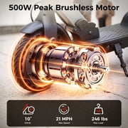 Electric Scooter for Adults Teens,8.5Tires Folding E-Scooter with 21Mph,350W Motor,19Miles Range,LED Display and Cruise Control
