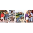 thumbnail image 6 of Fantaslook Floral Plus Size Blouses for Women Loose Lined Flowy Shirts Trendy Smocked Cuff Long Sleeve Tops, 6 of 9