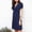 Dark Blue, variant on Casual Dresses Hwretie Womens Maternity Dresses Pregnant Women Clothes V Neck Short Sleeved Maternity Breastfeeding Casual Dress,Black L