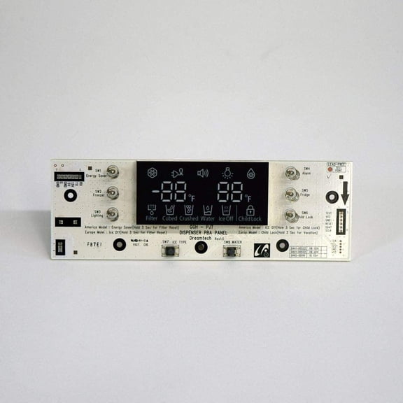 Samsung Appliance Control Board Assembly PCB Kit DA41-00522A LED