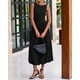 thumbnail image 5 of Vestido BTFBM para mujer 2025, casual, sin mangas, midi, negro, 5 of 9
