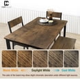 thumbnail image 2 of CAPHAUS 4 Pieces Dining Table Set for 4 w/ Bench and Chairs, Modern Table Set for Dining Room, Home, Kitchen w/ Storage Rack, Rectangle Table, Bench & Two Chairs, Space-Saving Dining Set, Rustic Oak, 2 of 8
