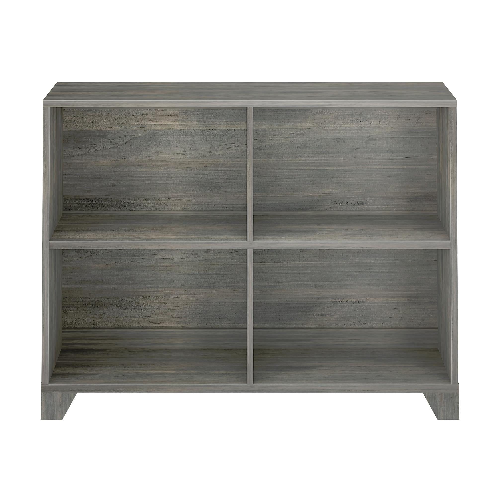 Max & Lily Bookshelf, 4 Shelves Bookcase, Solid Wood Bookshelves for Bedroom