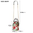 thumbnail image 2 of FORMRS Crossbody Bag for Women Quilted Travel Shoulder Cell Phone Purse with Chain Strap Handbag, Apple Pattern, 2 of 7