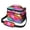 Pink and Red, variant on Pink and White Checkered Pattern Insulated Lunch Box for Women Men, Medium Leakproof Cooler Bag with Adjustable Strap, 10"x6.7"x8"