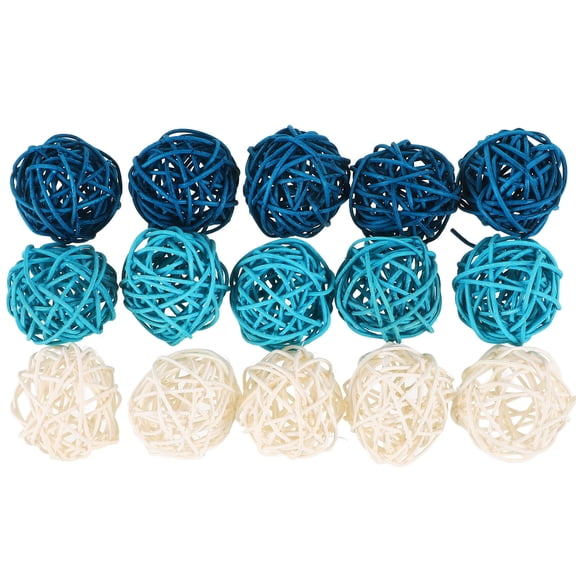 Raindrops Home Decorative Rattan Set of 15 for Vase Fillers and Bowl Decorations