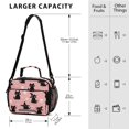 thumbnail image 3 of Insulated Lunch Bag 6L Leak-Proof Lunch Box with Shoulder Strap Multiple Pockets Lunch Tote Black Cat Wearing A Witch Hat, 3 of 9