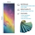 thumbnail image 2 of Colorful Galaxy Pattern Hot Yoga Mat Towel Non Slip for Hot Yoga - Quick-Drying Yoga Mat Cover with 4 Corner Pockets with Travel Bag - Hot Yoga Towel Non Slip Grip Moisture Wicking Sweat 70"x26", 2 of 6