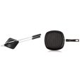 thumbnail image 1 of T2STSR Sandwich Gas Toaster Regular + Square Grill Pan, Black Color | Non Stick Coating, 1 of 4