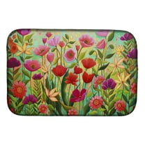 Wild Beauty Flowers Dish Drying Mat