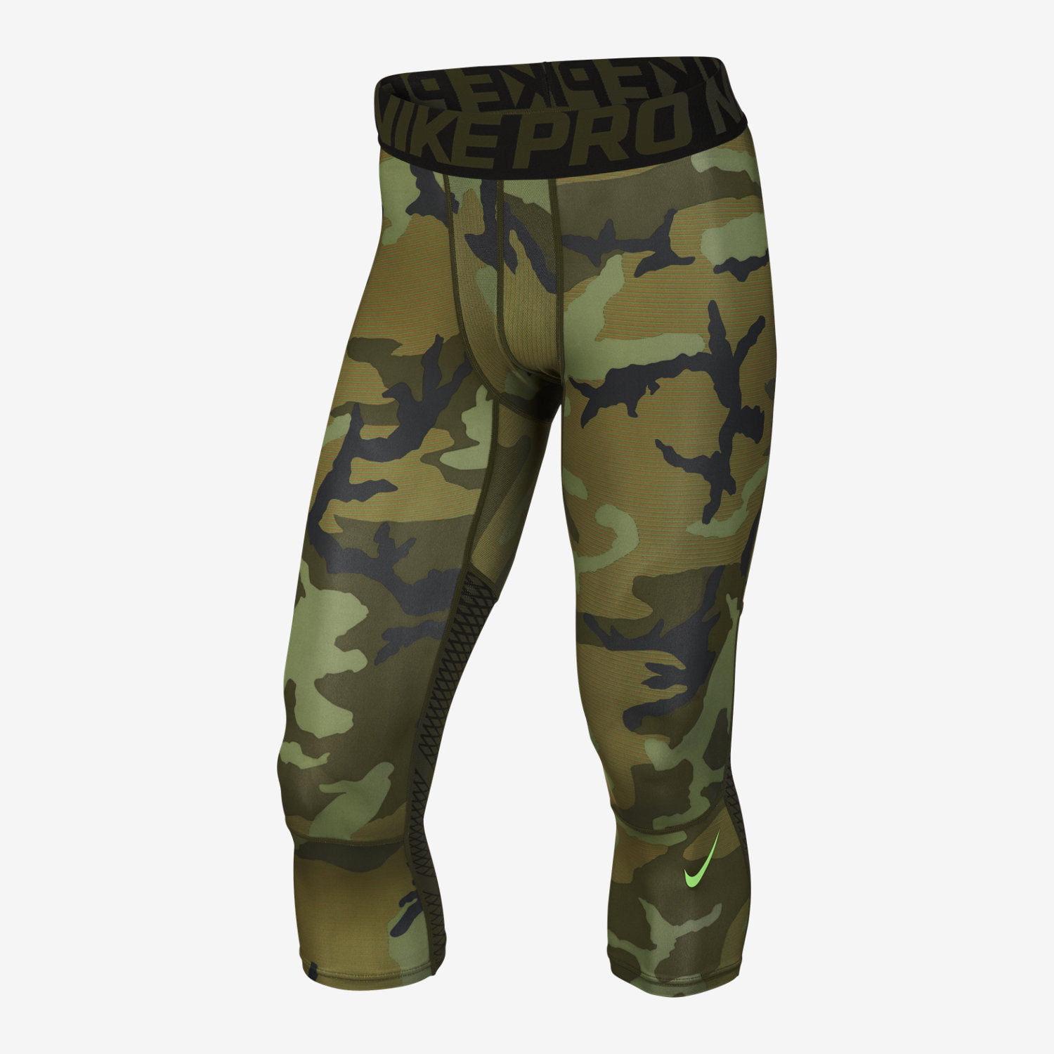 Nike Pro Combat Hypercool Men's 3/4 Camo Compression Tights Pants Size M -