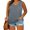 Light Grey, variant on Sherrylily Women Summer Sleeveless Henley Tank Tops Casual Button Down Plus Size Tunics
