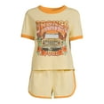 thumbnail image 5 of Ford Bronco Women's Ringer Tee and Short Sleep Set, 2-Piece, 5 of 5