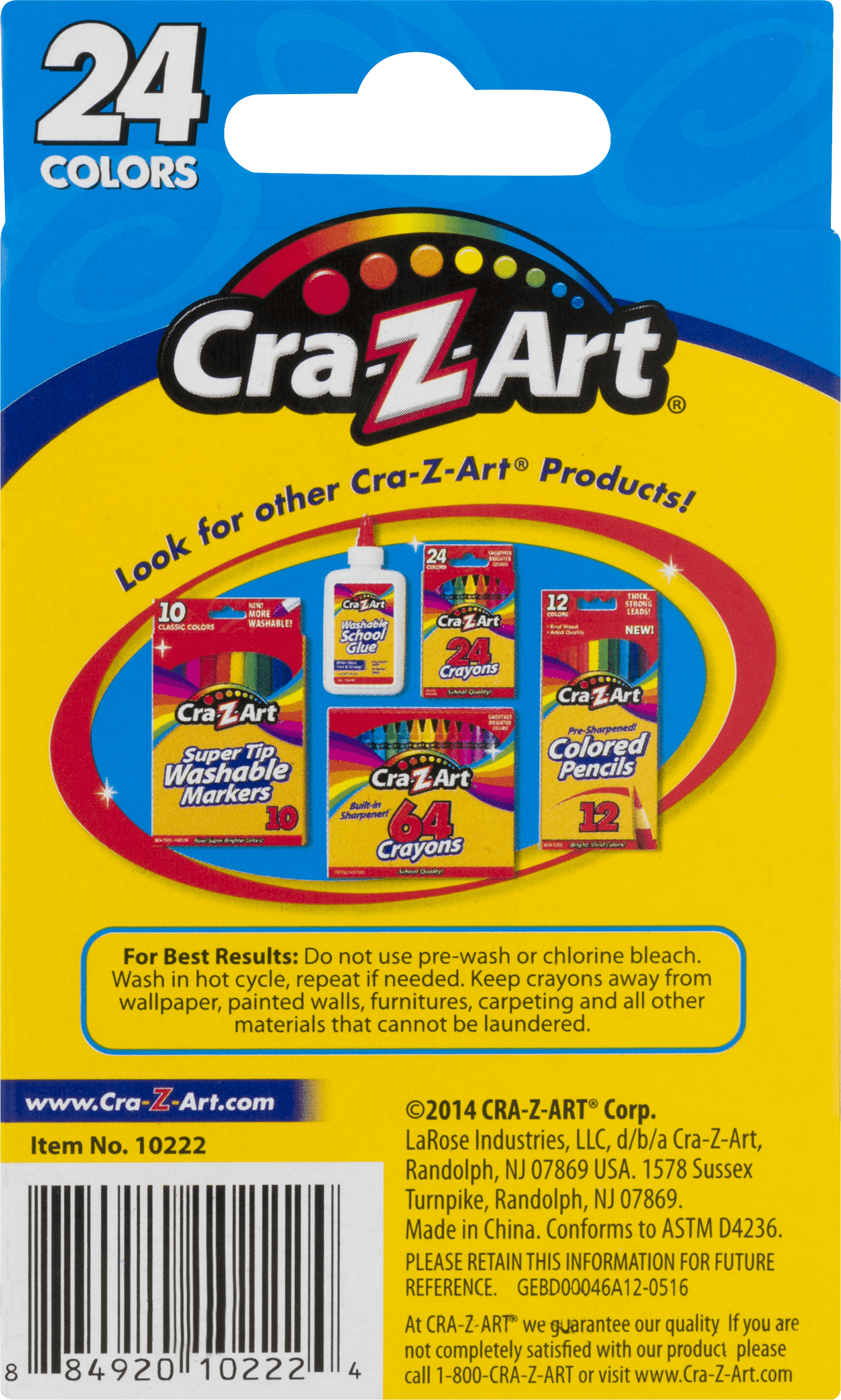 Cra-Z-Art Washable Crayons, 24 Count - image 3 of 8