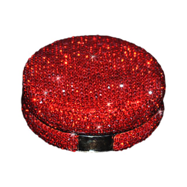 Cojín de aire shamjiam caja de soplo contenedor cosmético portátil DIY ligero recargable Rojo