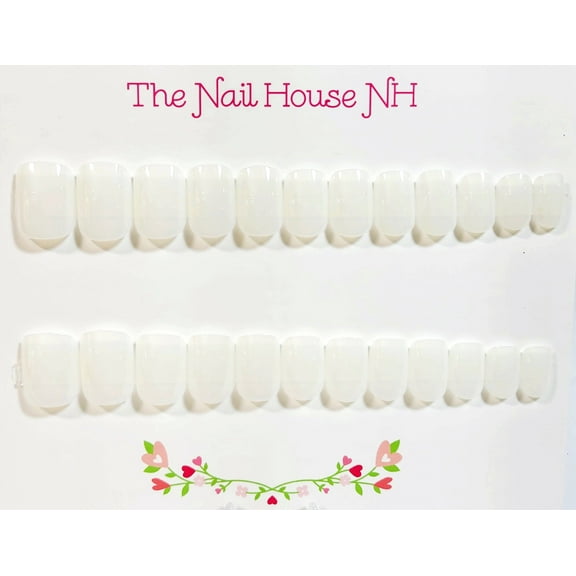 Cloud - The Solids Collection Short Square Press On Nails - 24 Pieces - Artificial Nail Kit
