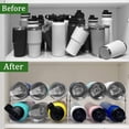thumbnail image 2 of Organizador de botellas de agua, estante apilable para organización y almacenamiento de despensa de cocina, soporte de plástico para botellas de agua para organizador de gabinete de cocina y, 2 of 7