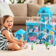 thumbnail image 7 of Cuopluber Doll House for Grils,3-Story 8 Rooms Dollhouse with 2 Dolls Toy Figures, Fully Furnished Fashion Dollhouse,Play House with Accessories,Gift Toy for Kids Ages 3 4 5 6 7 8+, 7 of 7