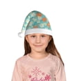 thumbnail image 5 of Cauagu Cute Sloth on Floral Tree Pattern Christmas Hat for Kids,Xmas Holiday Hat Santa Hat for Boys & Girls Festive Headwear Accessories for Christmas/New Year/Holiday, 5 of 6