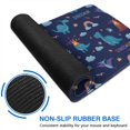 thumbnail image 6 of Long Mouse Pads for Desk,Dark Blue Dinosaur Volcano Pattern Desk Mats on Top Of Desks, Desk Mouse Pad Extra Large with 3mm Non-Slip Base and Stitched Edge for Gaming,Office,Work,Home 31.5"x11.8", 6 of 6