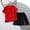Red, variant on RTKFRFLM Boys Cooling Ice Silk Outfit, Short Sleeve Summer Top and Shorts Sporty Set, 1-14Y