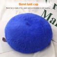 thumbnail image 4 of Sonducket Gorros de piel de boina, sombrero clásico de estilo coreano, tocado romántico de otoño, ropa de fiesta, suministros de ropa para mujeres y Sombreros azul real Sonducket AP010201-06B, 4 of 6