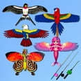 thumbnail image 1 of Fishing Rod Kite Suitable for multiple scenarios Cartoon Children's Dynamic Kite Mini Plastic Toy Parrot Eagle Swallow Kite, 1 of 3